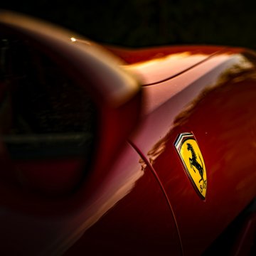Ferrari Logo on a car
